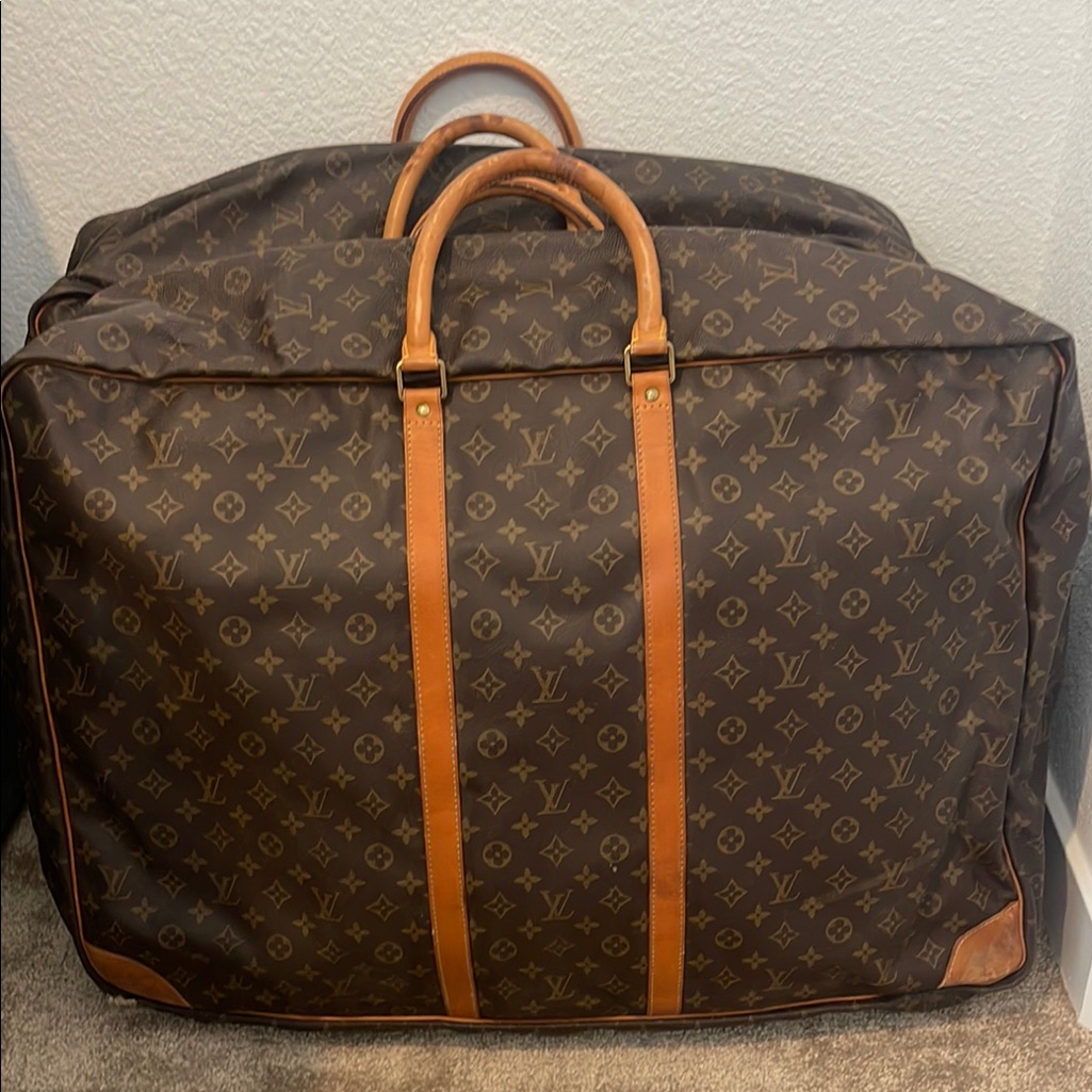 Authentic Vintage Louis Vuitton Brown Travel Bag Rare